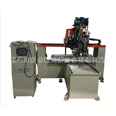 Flat drilling and wool planting machine