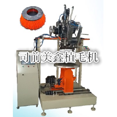 Four-axis disc brush wool planter